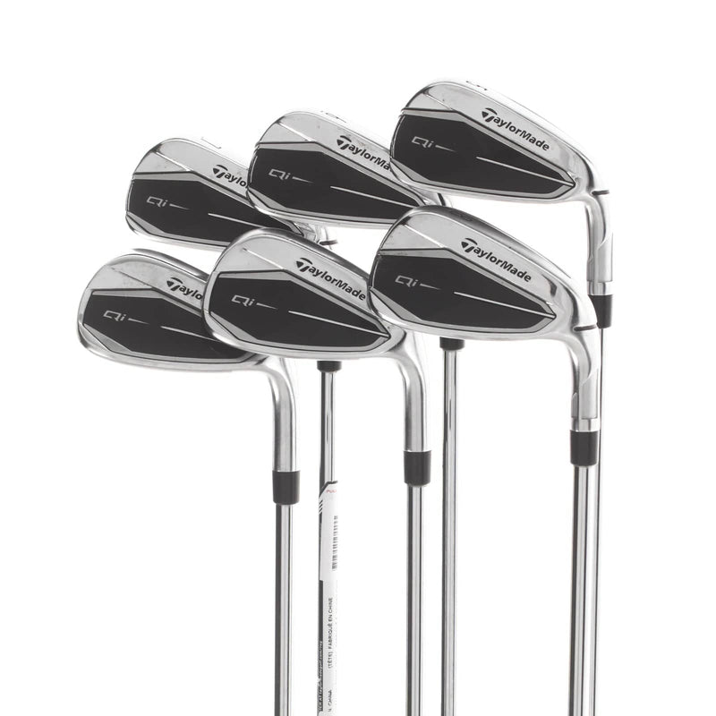 TaylorMade Qi Steel Mens Right Hand Irons 5-PW Regular - KBS Max MT 85