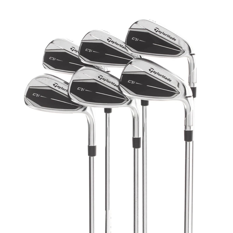 TaylorMade Qi Steel Mens Right Hand Irons 5-PW Regular - KBS Max MT 85
