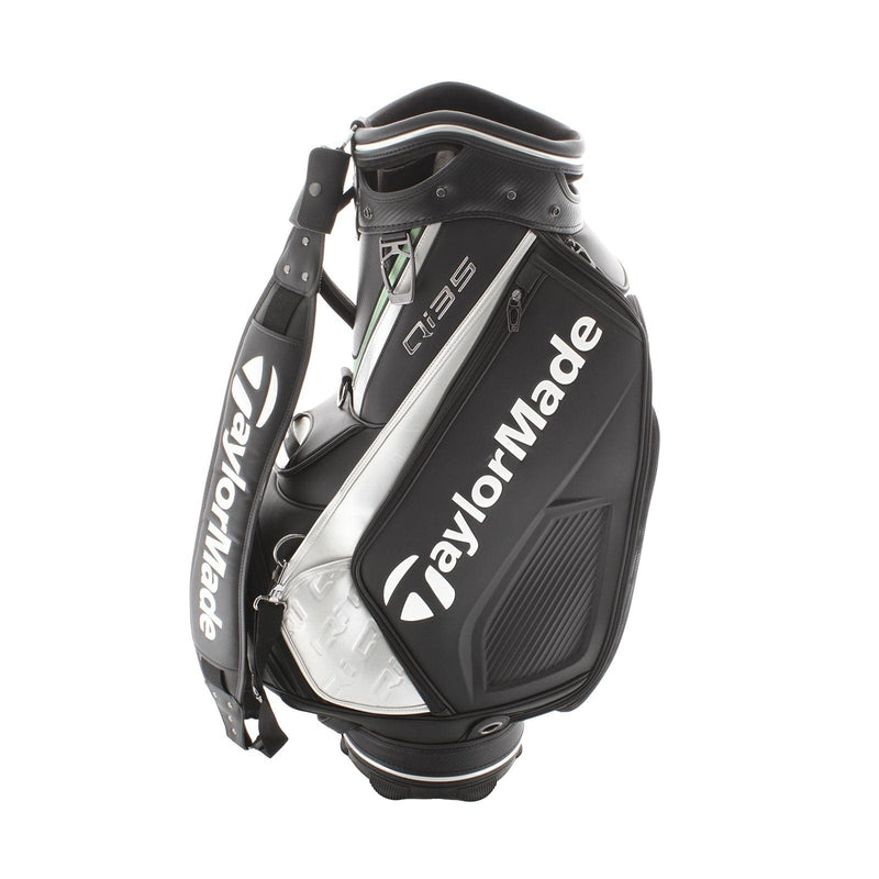 TaylorMade Qi35 Tour Bag - Black/White/Silver/Green