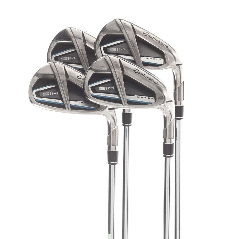 TaylorMade Sim Max OS Steel Mens Right Hand Irons 8-PW Regular - KBS Tour 90