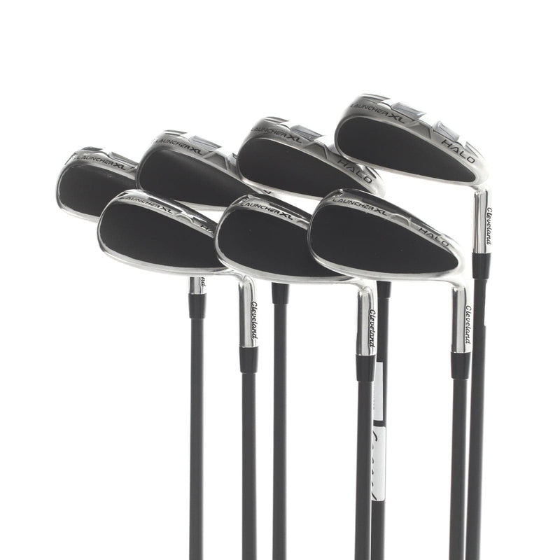 Cleveland Launcher XL Halo Graphite Mens Right Hand Irons 6-SW+GW Senior - Cypher Blue Fifty 5.0