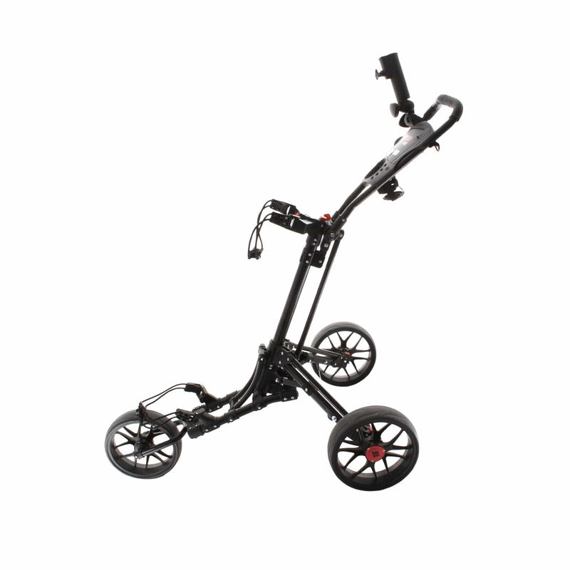 Eze Glide Smart-Fold 3-Wheel Push/Pull Trolley - Black/Red