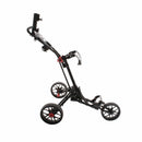 Eze Glide Smart-Fold 3-Wheel Push/Pull Trolley - Black/Red