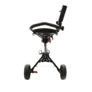 Eze Glide Smart-Fold 3-Wheel Push/Pull Trolley - Black/Red