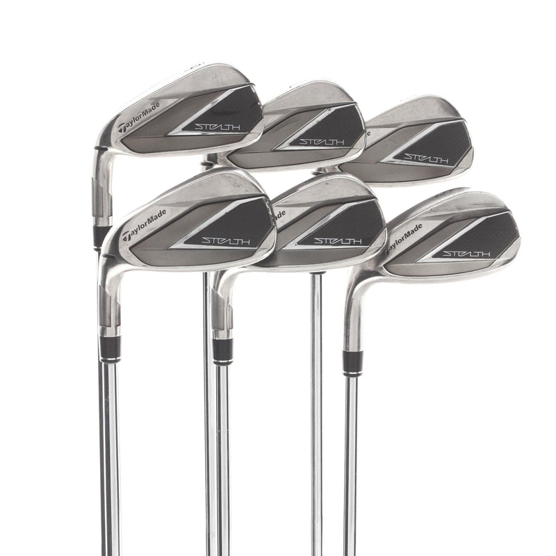 TaylorMade Stealth Steel Mens Left Hand Irons 6-SW Regular - KBS Tour Lite