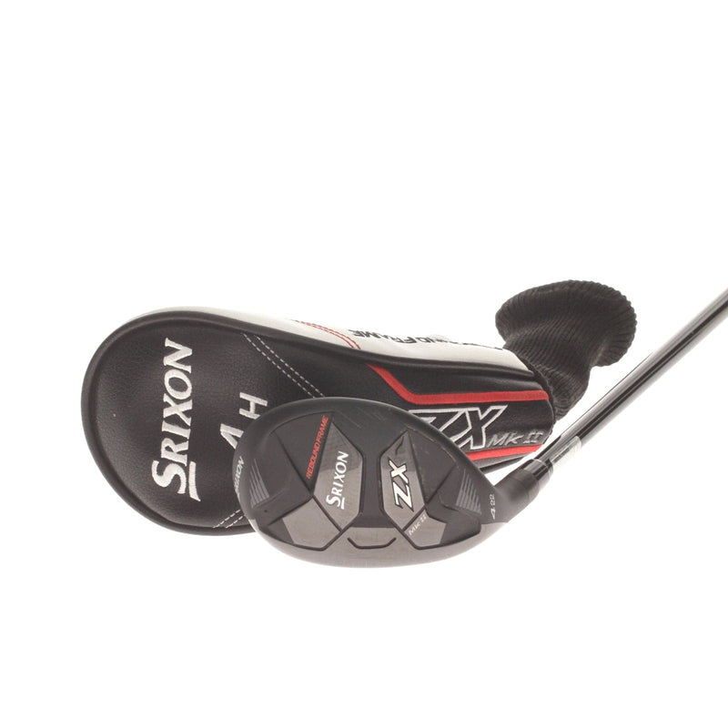 Srixon ZX MK II Graphite Mens Left Hand 4 Hybrid 22* Regular - HZRDUS Smoke RDX Red 70