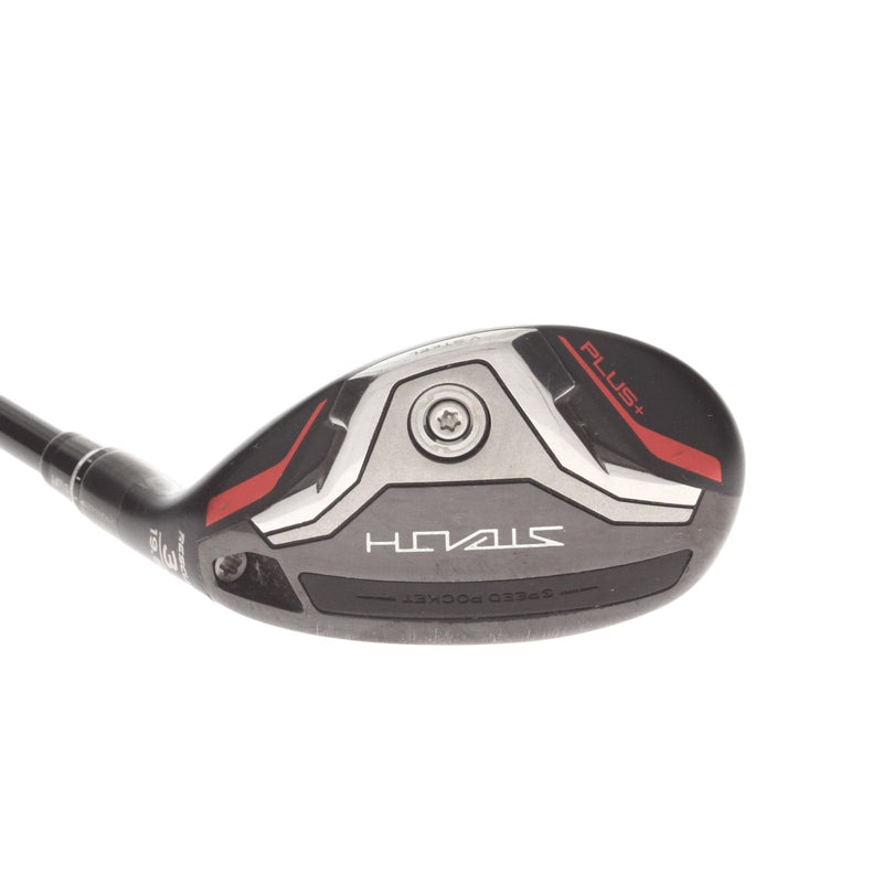 TaylorMade Stealth Plus Graphite Mens Right Hand 3 Hybrid 19.5* Stiff - HZRDUS Smoke RDX Red 80