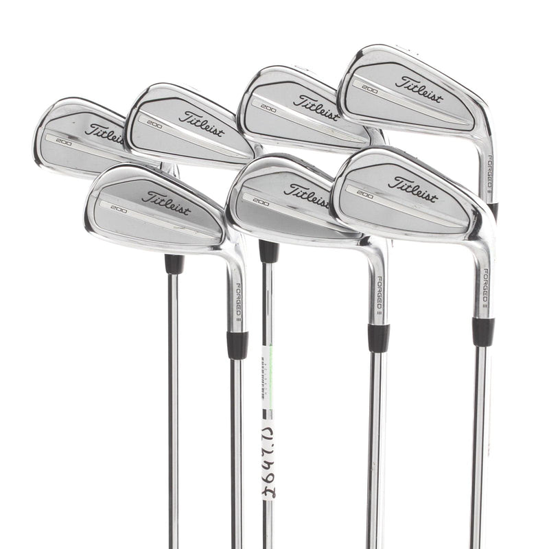 Titleist T200 2023 Steel Mens Right Hand Irons 5-GW Stiff - AMT Black S300