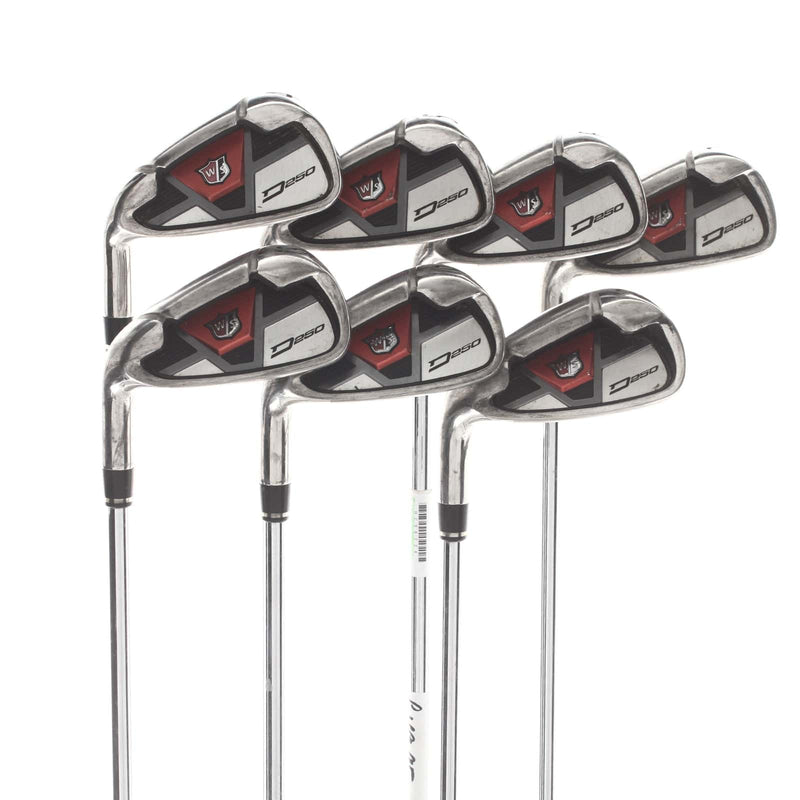 Wilson D250 Steel Mens Left Hand Irons 4-PW Uniflex - Wilson D250