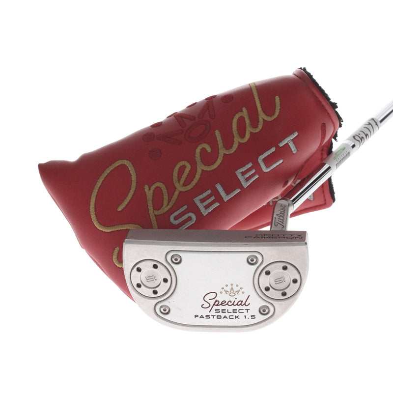 Scotty Cameron Special Select Fastback 1.5 Mens Right Hand Putter 34" Mid-Mallet - Scotty Cameron Grip