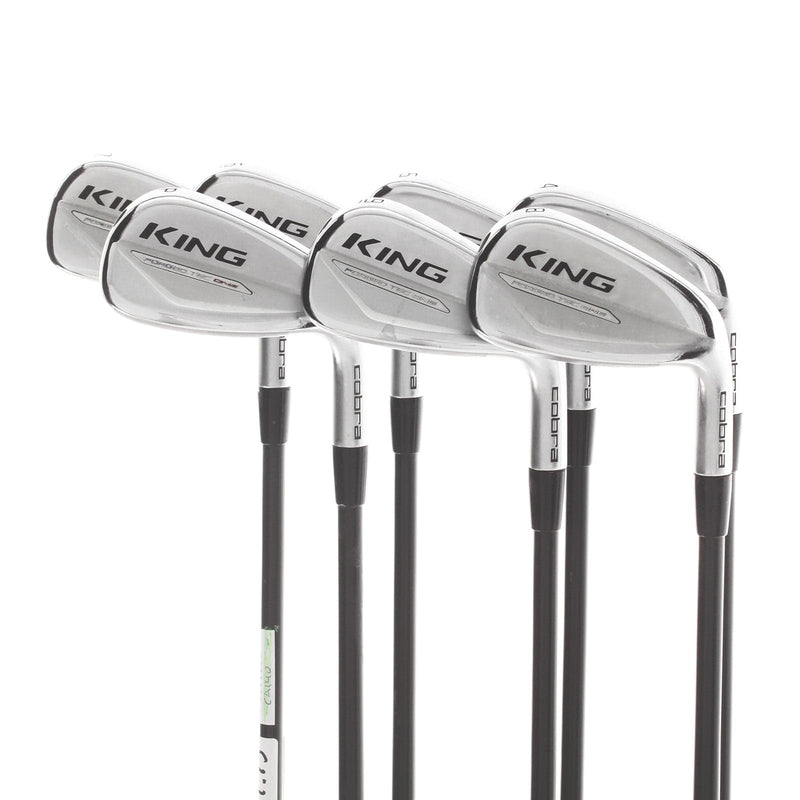 Cobra King Forged Tec One Graphite Mens Right Hand Irons 4-PW Stiff - KBS PGI 85
