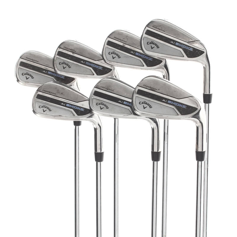 Callaway Paradym Ai Smoke Steel Mens Right Hand Irons 5-AW Stiff - Nippon N.S Pro Modus3 Tour 105