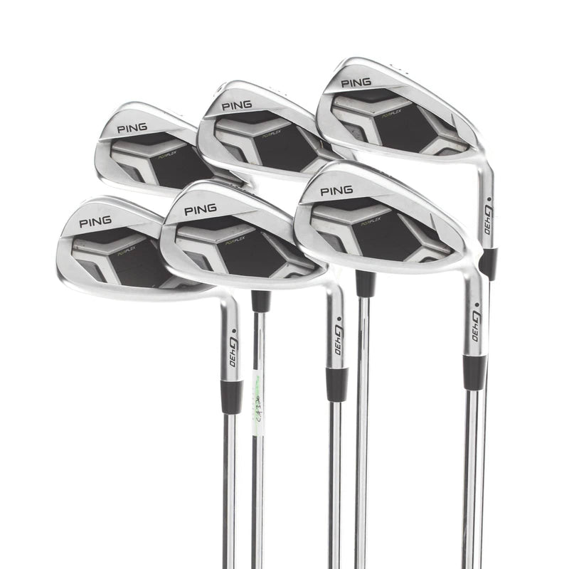 Ping G430 Steel Mens Right Hand Irons 5-PW Black Dot Stiff - Ping AWT 2.0