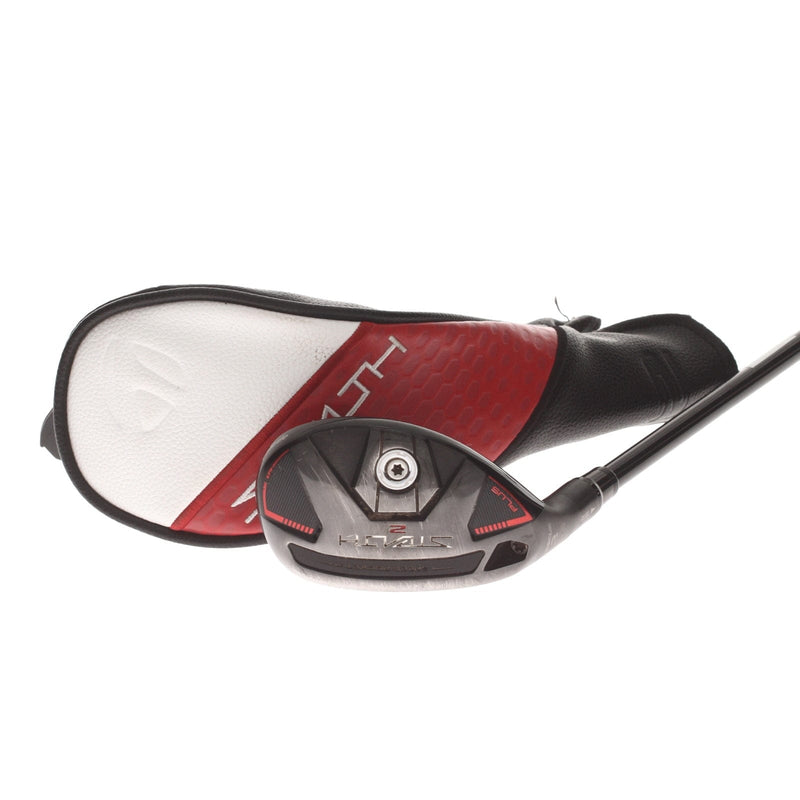 TaylorMade Stealth 2 Plus Graphite Mens Left Hand 3 Hybrid 19.5* Stiff - Kai'li Red HY 85s