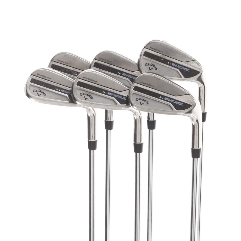 Callaway Paradym Ai Smoke Steel Mens Right Hand Irons 8-AW+GW+SA Stiff - Elevate MPH 95