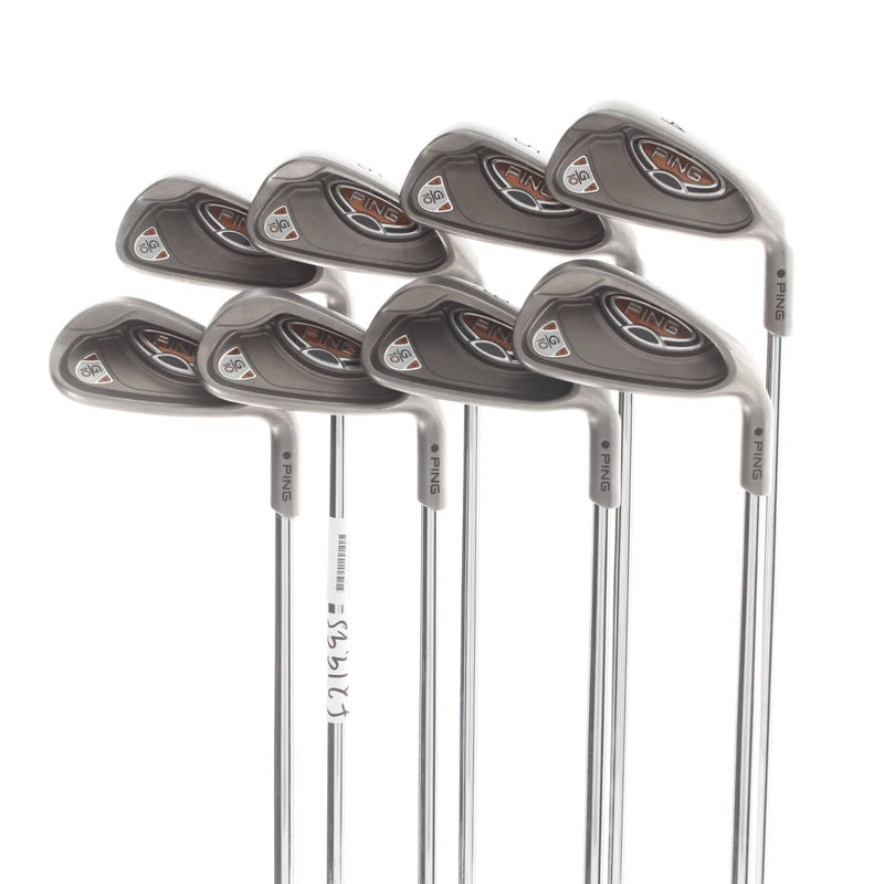 Ping G10 Steel Mens Right Hand Irons 4-SW Black Dot Regular - Ping AWT