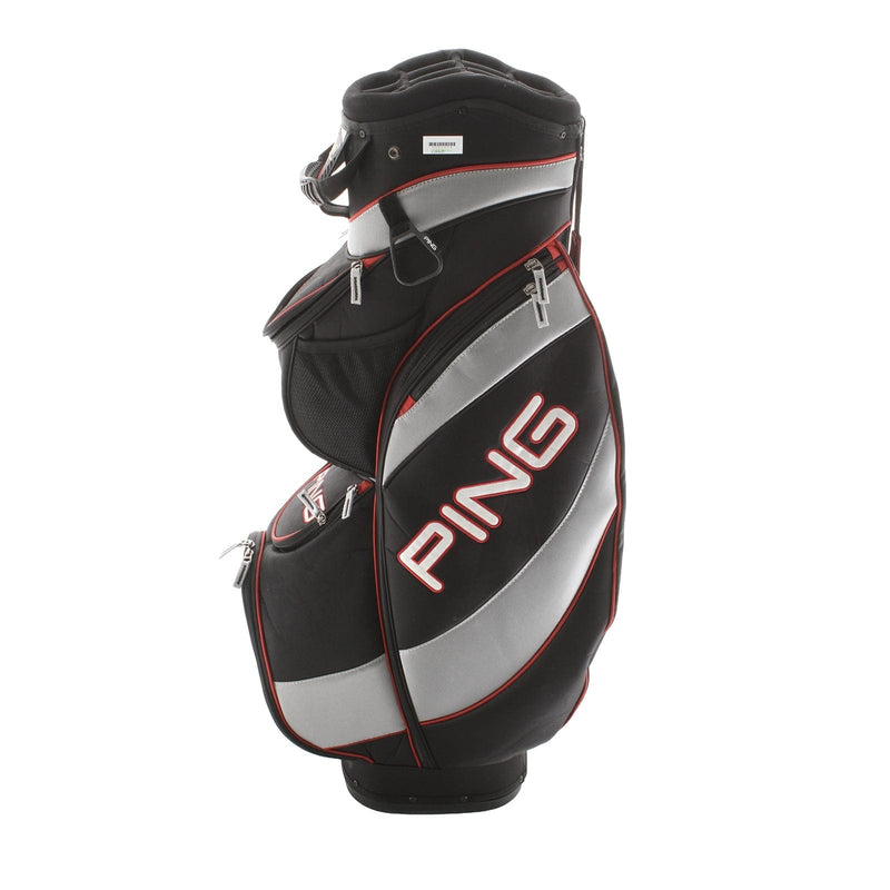 Ping Frontier LT Cart Bag - Black/Red