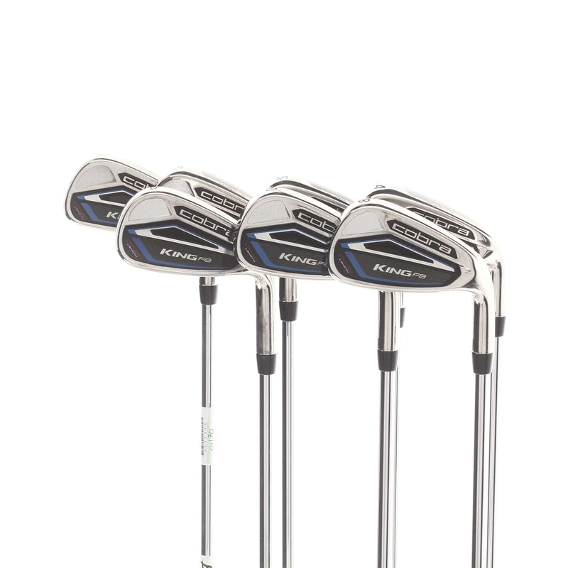 Cobra King F8 ONE Length Steel Mens Right Hand Irons 4-PW Regular - True Temper