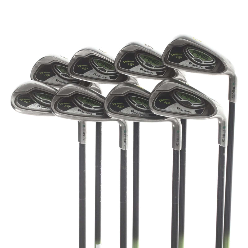 Ping Rapture Graphite Mens Right Hand Irons 5-SW+GW Green Dot 2* Upright Soft Regular - Ping TFC 939