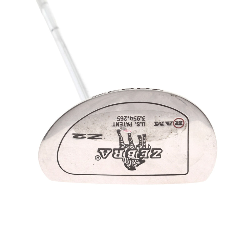 Ram Zebra Z2 Mens Right Hand Putter 34" Mallet Ram Zebra - C-Thru Grip