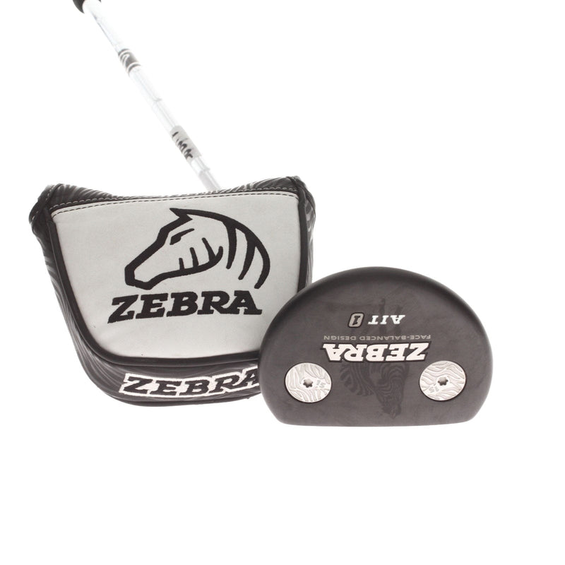 Zebra AIT 1 Mens Right Hand Putter 35" Mallet Zebra - Winn AVS Pistol