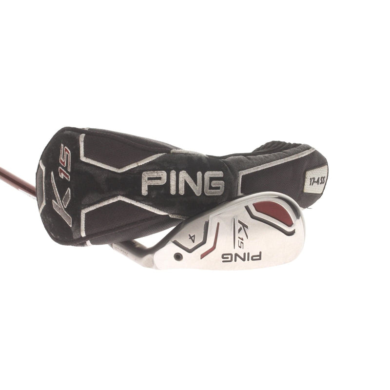 Ping K15 Graphite Mens Right Hand 4 Hybrid White Dot 23* 3* Upright Regular - Ping TFC 149
