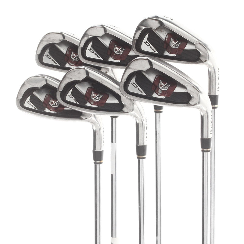 Wilson D100 Steel Mens Right Hand Irons 5-PW Uniflex - True Temper
