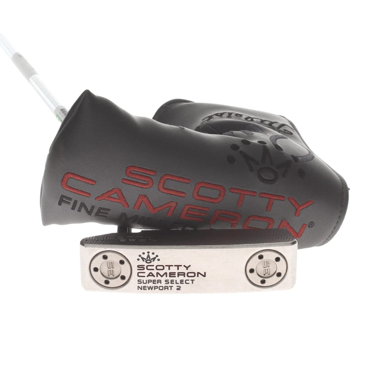 Scotty Cameron Super Select Newport 2 Steel Left Hand Putter 34" Blade - Scotty Cameron Grip