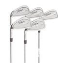 Titleist T200 Steel Mens Left Hand Irons 5-9 Stiff - True Temper AMT Black