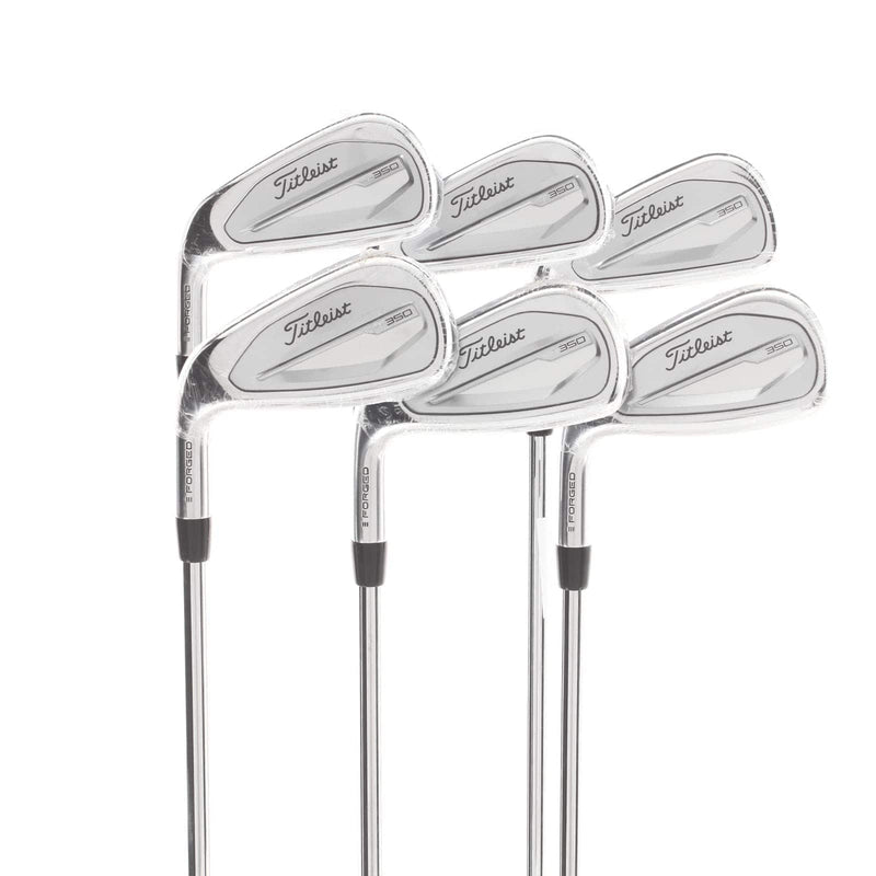 Titleist T350 Steel Mens Left Hand Irons 5-PW Regular - True Temper AMT Red