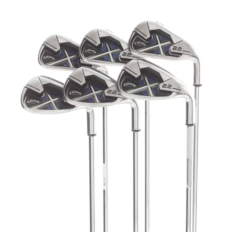 Callaway X-22 Steel Mens Right Hand Irons 5-PW Uniflex - Callaway