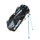 Strata Stand Bag - Black/White/Blue