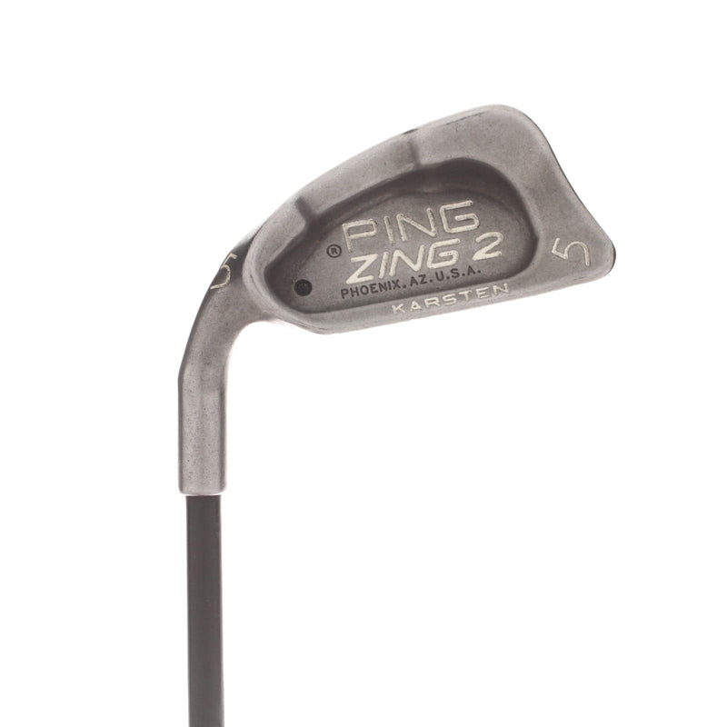 Ping Zing 2 Graphite Mens Left Hand 5 Iron Black Dot Regular - Ping Aldila