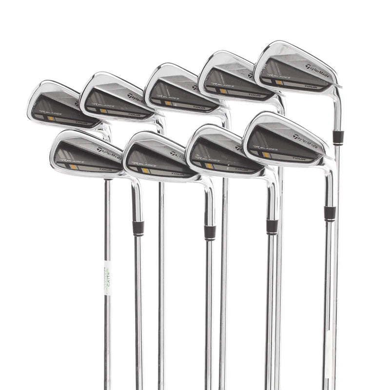 TaylorMade Rocketbladez Tour Steel Mens Right Hand Irons 3-AW Stiff - KBS Tour