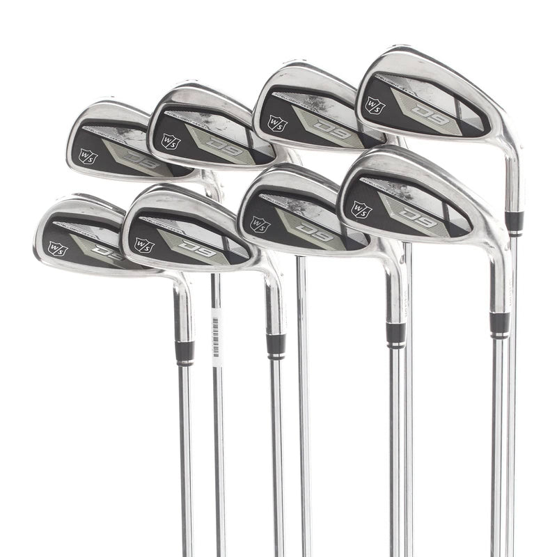 Wilson D9 Steel Mens Right Hand Irons 4-GW Regular - KBS Max MT