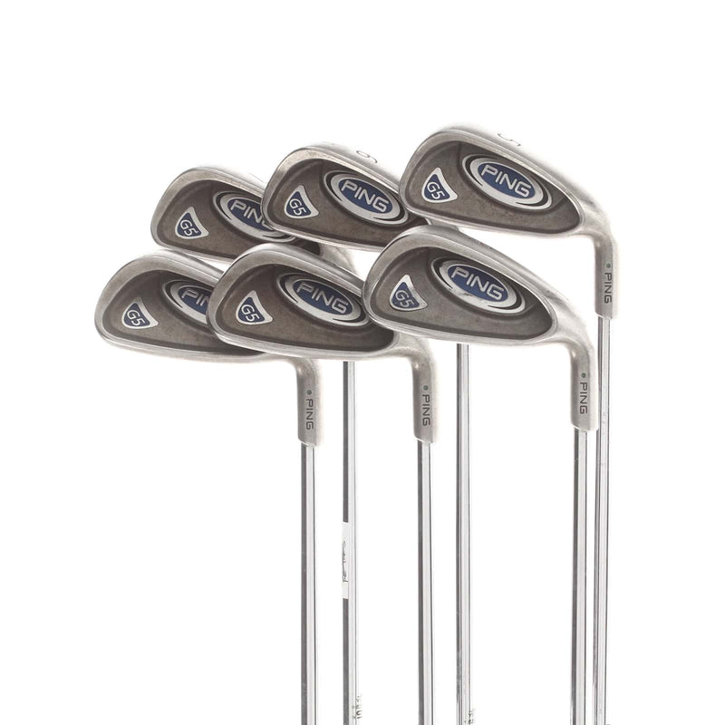 Ping G5 Steel Mens Right Hand Irons 5-PW Green Dot 2.5* Upright Regular - True Temper