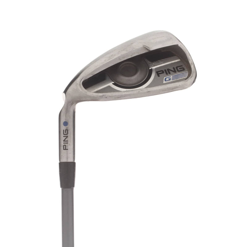 Ping G Series Graphite Mens Left Hand 7 Iron Blue Dot 1* Upright Regular - Ping CFS 70