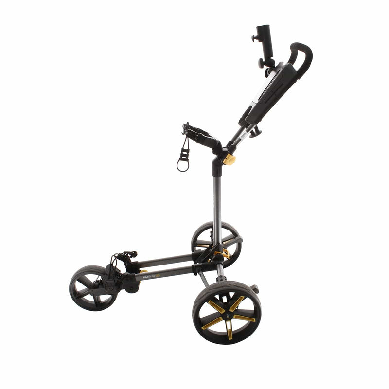 PowaKaddy DLX Lite FF 3-Wheel Push/Pull Trolley - Black/Yellow