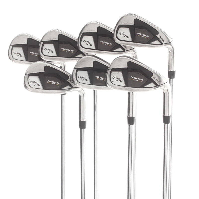 Callaway Rogue ST Max Steel Mens Right Hand Irons 5-AW Regular - Elevate MPH 95