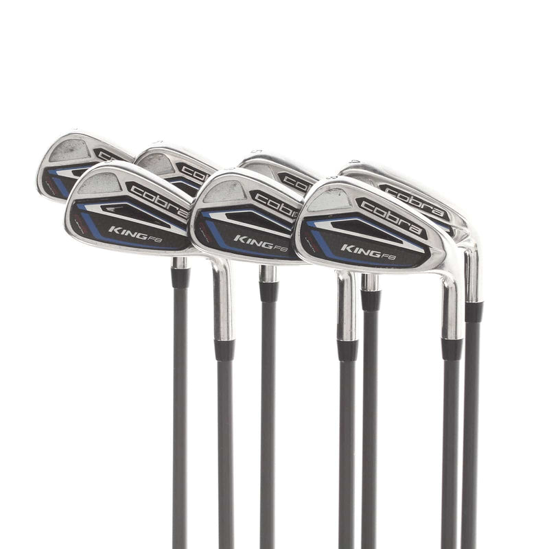 Cobra King F8 One Length Graphite Mens Right Hand Irons 4-PW Regular - Fujikura 6R