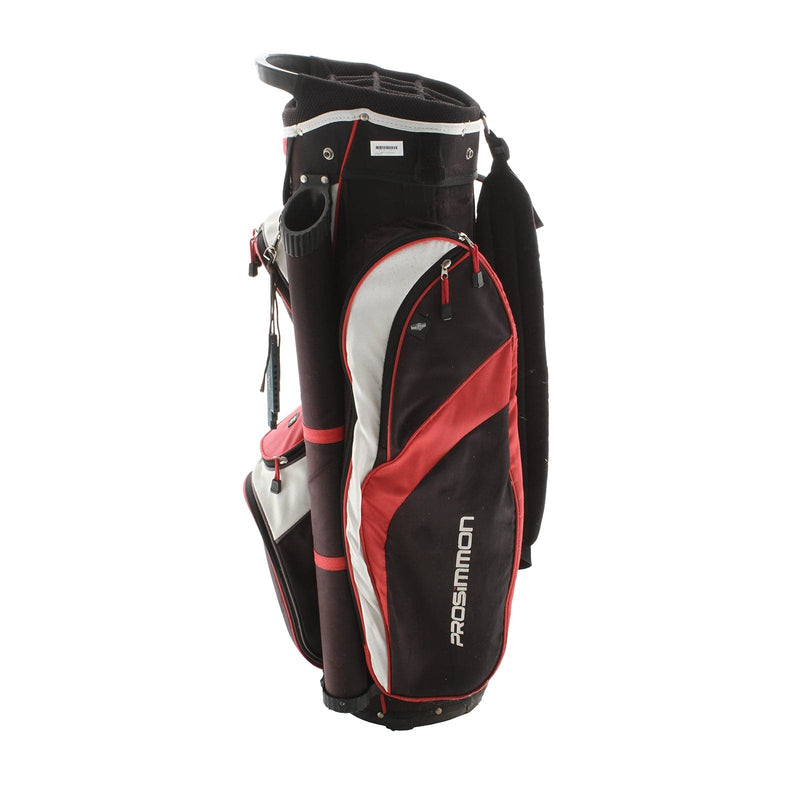 Prosimmon Cart Bag - Black/White/Red