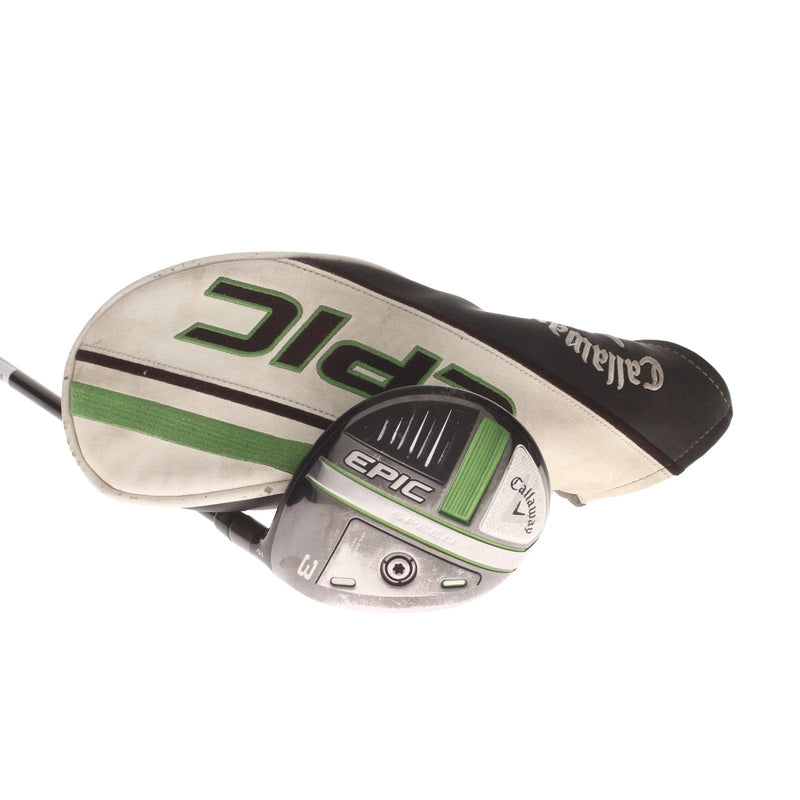 Callaway Epic Speed Graphite Mens Right Hand Fairway 3 Wood 15* Stiff - Mitsubishi Chemical MMT 70 S