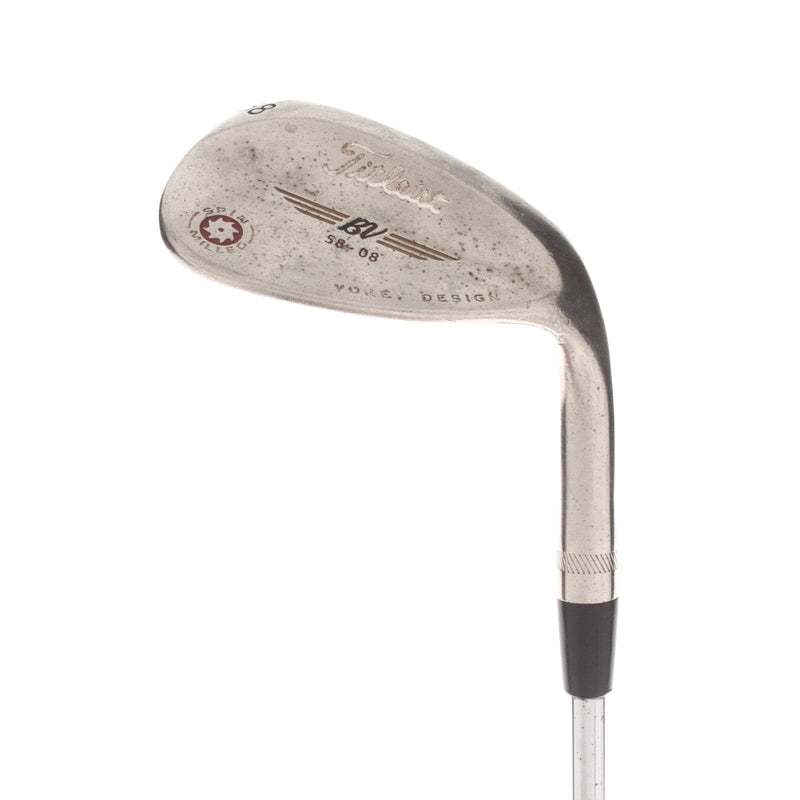 Titleist BV Spin Milled Steel Mens Right Hand Lob Wedge 58* 8 Bounce Wedge - True Temper