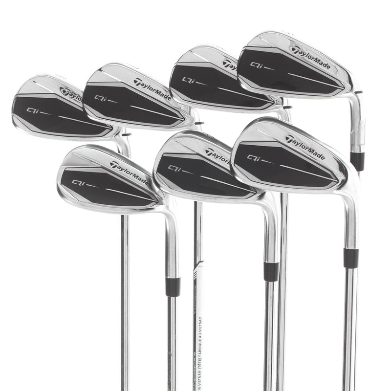 TaylorMade Qi Steel Mens Right Hand Irons 5-SW Regular - KBS Max MT 85