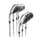 TaylorMade Qi Steel Mens Left Hand Irons 5-SW Regular - KBS Max 85
