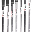 TaylorMade Qi Steel Mens Left Hand Irons 5-SW Regular - KBS Max 85