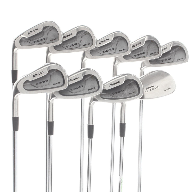 Mizuno T-Zoid MX-15 Steel Mens Left Hand Irons 3-SW Regular - True Temper Release