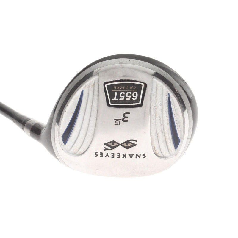 Snake Eyes 655T Graphite Mens Right Hand Fairway 3 Wood 15* Regular - Power Bolt 4.0