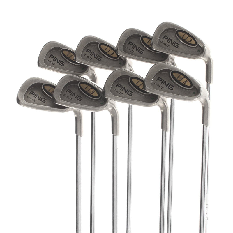 Ping i3 O-Size Steel Mens Right Hand Irons 3-PW Green Dot 2.25* Upright Regular - Cushin'