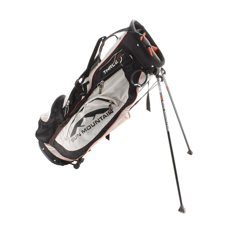 Sun Mountain Three 5 Stand Bag - White/Orange/Black